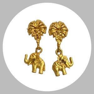 Elephant Dangle Earrings